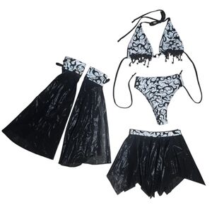 Rave Set with Skirt and Sleeves